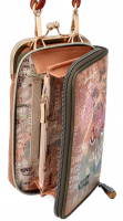Anekke 'Peace & Love' Damen Handtasche klein / Geldbörse 2-Teilig multicolor beige braun