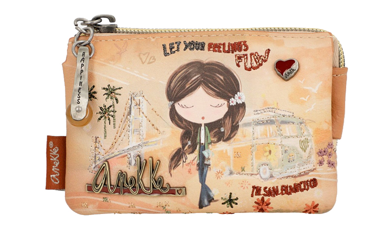 Anekke 'Peace & Love' RV Geldbörse klein multicolor beige braun