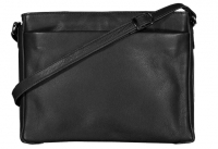 Newbags Handtasche Leder schwarz