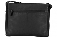 Newbags Handtasche Leder schwarz