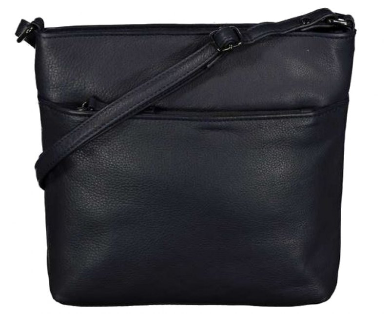 Newbags Handtasche Leder dunkelblau