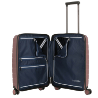 Travelite 'Air Base' 4-Rad-Bordtrolley S mit Vortasche 55cm 2,6kg 43l Flieder