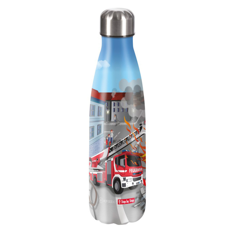 Step by Step 'Fire Engine Brandon' Isolierte Edelstahl-Trinkflasche 0,5l