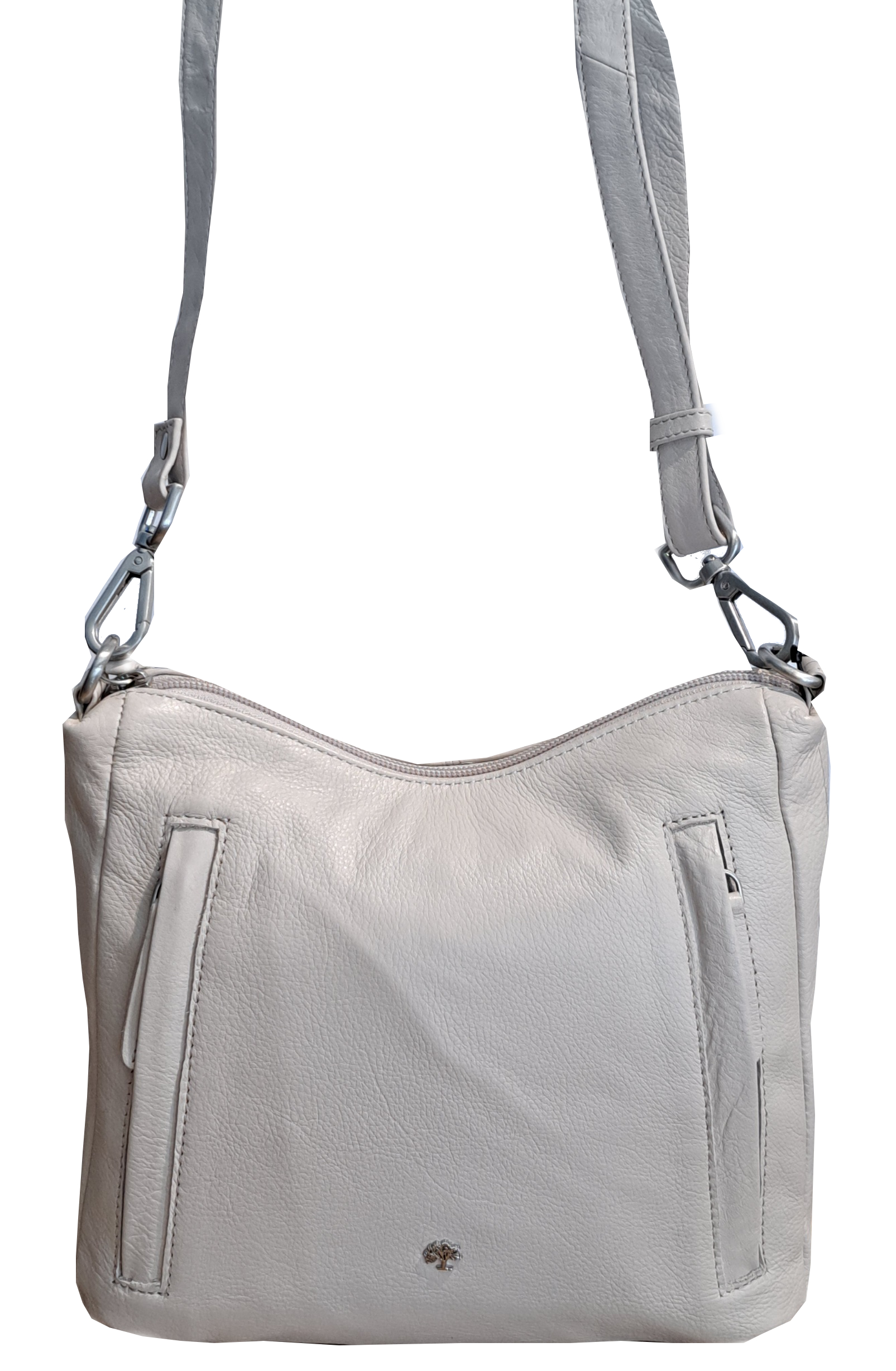 Prato 'LM Shahid' RV-Umhängetasche echt Rindleder light beige