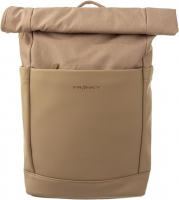 Franky Freizeit-Rucksack mit Laptopfach 15-20L aus Polyester/PU beige