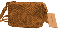Jocorda 'Sera' Schultertache echtes, gewaschenes Leder cognac