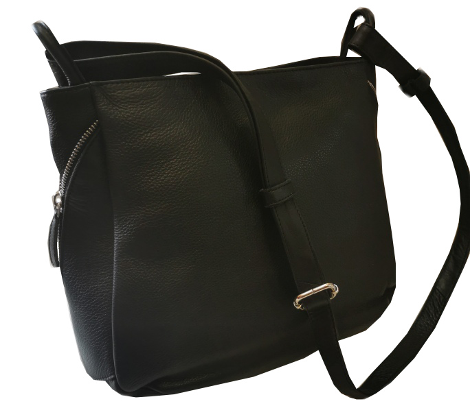 Jocorda 'Constanza' Multi-Shopper, echtes Leder schwarz
