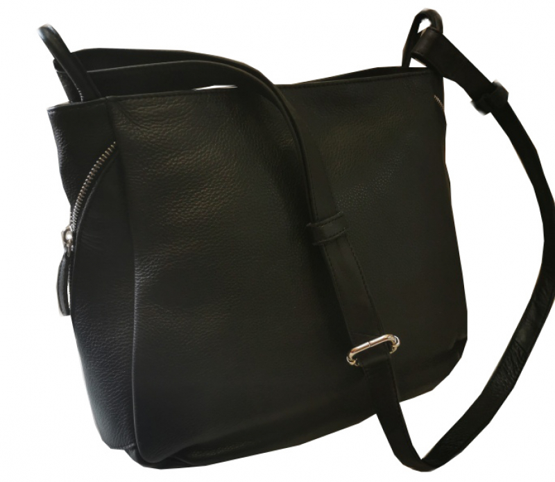 Jocorda 'Constanza' Multi-Shopper, echtes Leder schwarz
