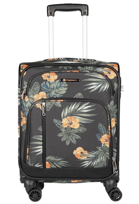 Franky Weichgepäck 4 Rad-Trolley S 55 cm 2,3 kg dark flower