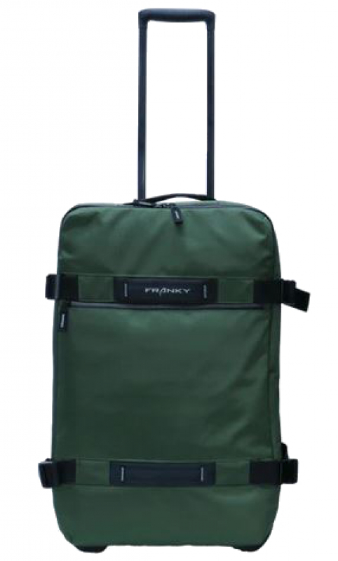 Franky Rollenreisetasche M mit Rucksackfunktion 62cm 2,75kg khaki
