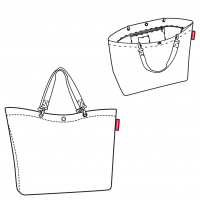 Reisenthel 'Shopper XL' Einkaufstasche groß 35l flora rose