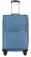 American Tourister 'Air Wave' Spinner 66cm 3,2kg 68/74l erweiterbar coronet blue/lime