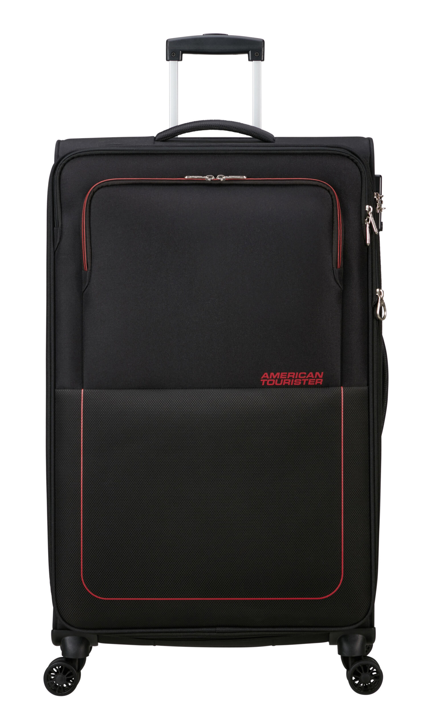 American Tourister 'Air Wave' Spinner 78cm 3,8kg 106/117l erweiterbar black/red