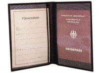 HGL Reisepasshülle echt Rindleder rot