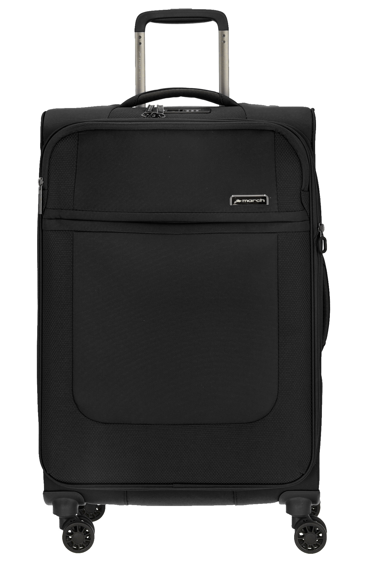 March 'Imperial' 4-Rad Trolley 68cm 2,8kg erweiterbar 70/81l Polyester black