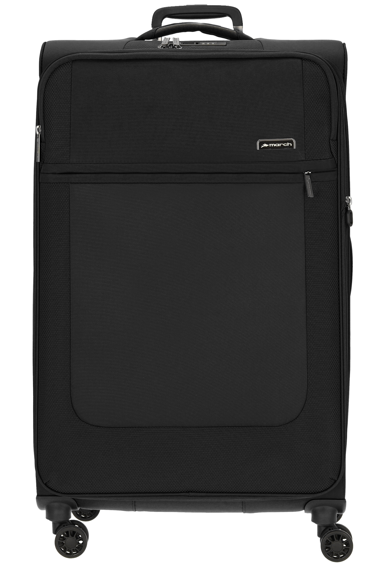 March 'Imperial' 4-Rad Trolley 78cm 3,2kg erweiterbar 104/117l Polyester black