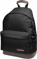 Eastpak 'Wyoming' Rucksack mit Lederboden 24l black