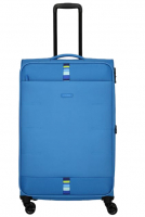 Travelite 'Rügen' 4-Rad Trolley L 78cm 3,4kg erw. 90/97l mittelblau