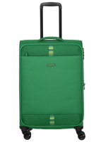 Travelite 'Rügen' 4-Rad Trolley erweiterbar M 67cm mit TSA-Schloss 2,9kg 60-66l grün