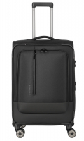 Travelite 'Crosslite' 4-Rad Trolley M 66cm 3,3kg erw. 61/66l schwarz