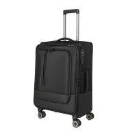 Travelite 'Crosslite' 4-Rad Trolley M 66cm 3,3kg erw. 61/66l schwarz