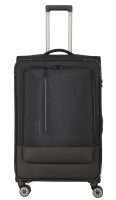 Travelite 'Crosslite' 4-Rad Trolley L 77cm 3,5kg erw. 88/93l schwarz