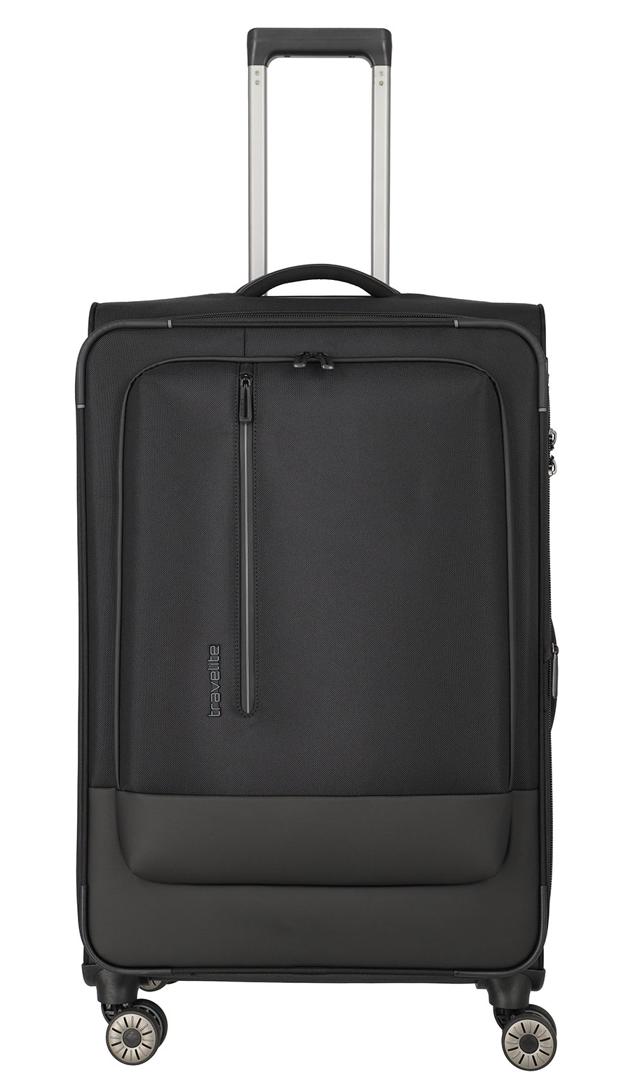 Travelite 'Crosslite' 4-Rad Trolley L 77cm 3,5kg erw. 88/93l schwarz