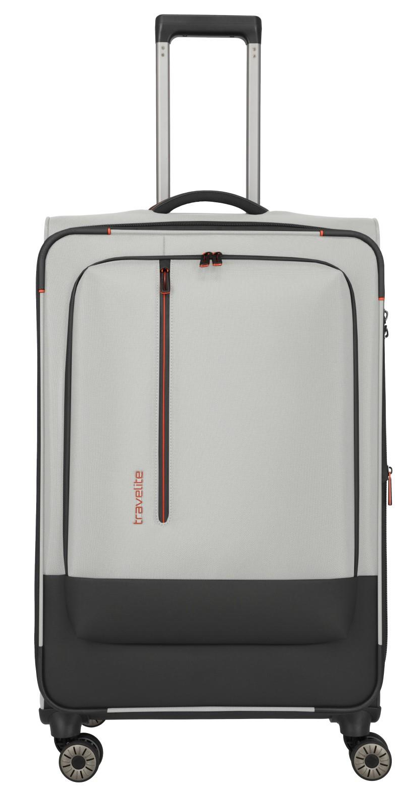 Travelite 'Crosslite' 4-Rad Trolley L 77cm 3,5kg erw. 88/93l natur