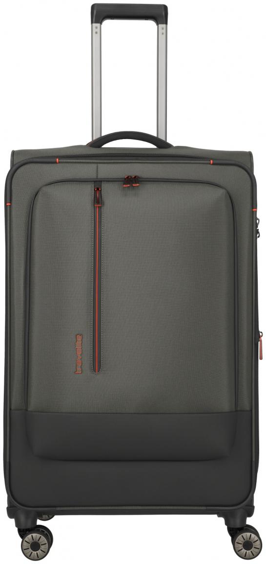 Travelite 'Crosslite' 4-Rad Trolley L 77cm 3,5kg erw. 88/93l oliv