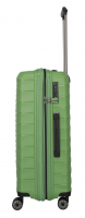 Travelite 'Mooby' 4-Rad Trolley M 66cm 3,4kg erw. 73/80l grün