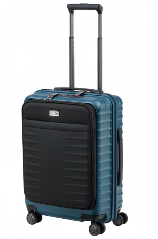 Titan 'LITRON' 4-Rad Trolley S Vortasche 55cm mit TSA-Schloss 3,4 kg 42 l petrol