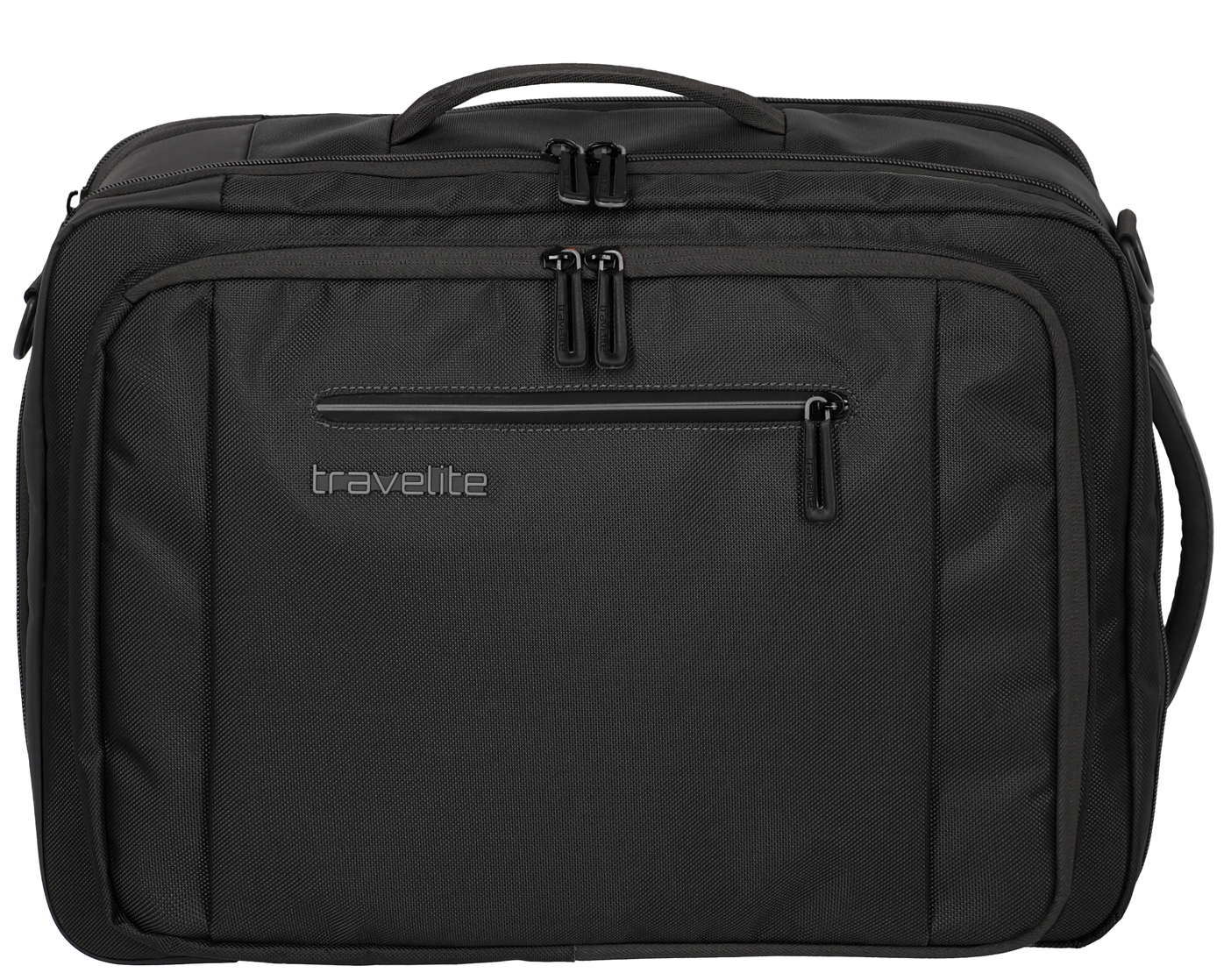 Travelite 'Crosslite' Bordtasche/Rucksack 43 cm 1,1 kg erweiterbar 25-31 l schwarz