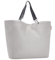 Reisenthel 'Shopper XL' Einkaufstasche groß 35l herringbone grey