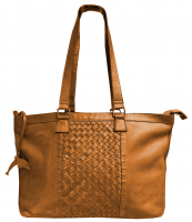 Jocorda 'Ebba' Shopper  echtes, gewaschenes Leder cognac