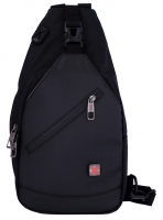 Travel N Meet Bodybag aus Spinnstoff schwarz