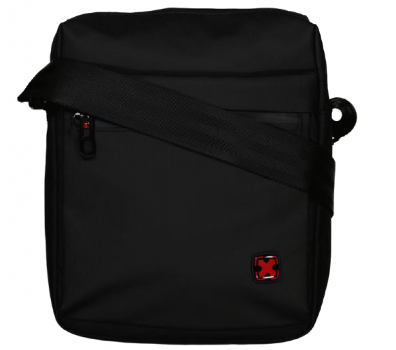 Travel ´N´ Meet Schultertasche aus Spinnstoff Schwarz