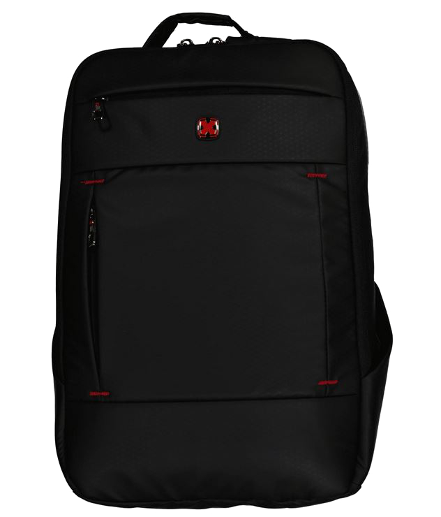 Travel 'N' Meet Rucksack mit Laptopfach aus Spinnstoff schwarz