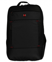 Travel 'N' Meet Rucksack mit Laptopfach aus Spinnstoff schwarz