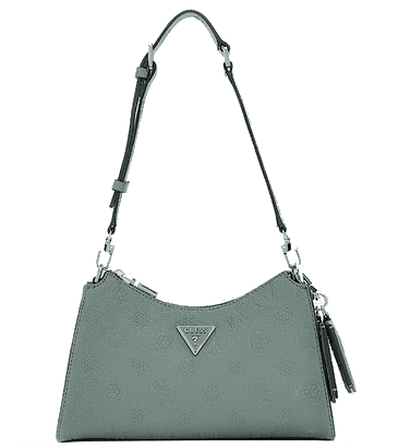 Guess 'Cresidia Top Zip Shoulder Bag'  Damentasche mit RV teal