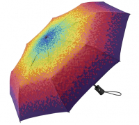 Happy Rain 'Essentials' Up & Down Automatik Schirm Pixel Rainbow