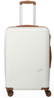 Travelite 'Bali' 4-Rad Trolley M 67cm 3,3kg 65l weiß/cognac