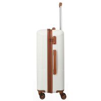 Travelite 'Bali' 4-Rad Trolley M 67cm 3,3kg 65L Weiß/Cognac