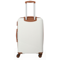 Travelite 'Bali' 4-Rad Trolley M 67cm 3,3kg 65L Weiß/Cognac