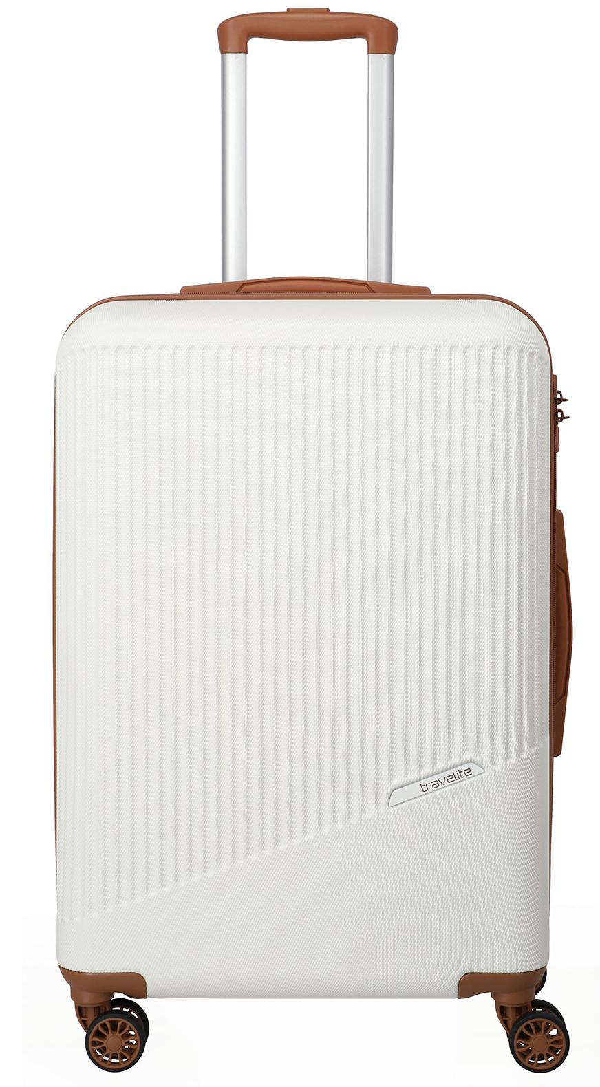 Travelite 'Bali' 4-Rad Trolley M 67cm 3,3kg 65l weiß/cognac