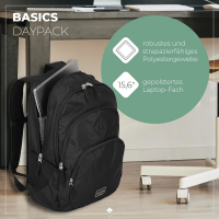 Travelite 'Basics' Rucksack Melange 22l schwarz