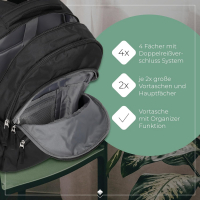 Travelite 'Basics' Rucksack Melange 22l schwarz
