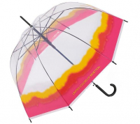 Benetton 'Domeshape' Long AC Schirm Transparent dip dye