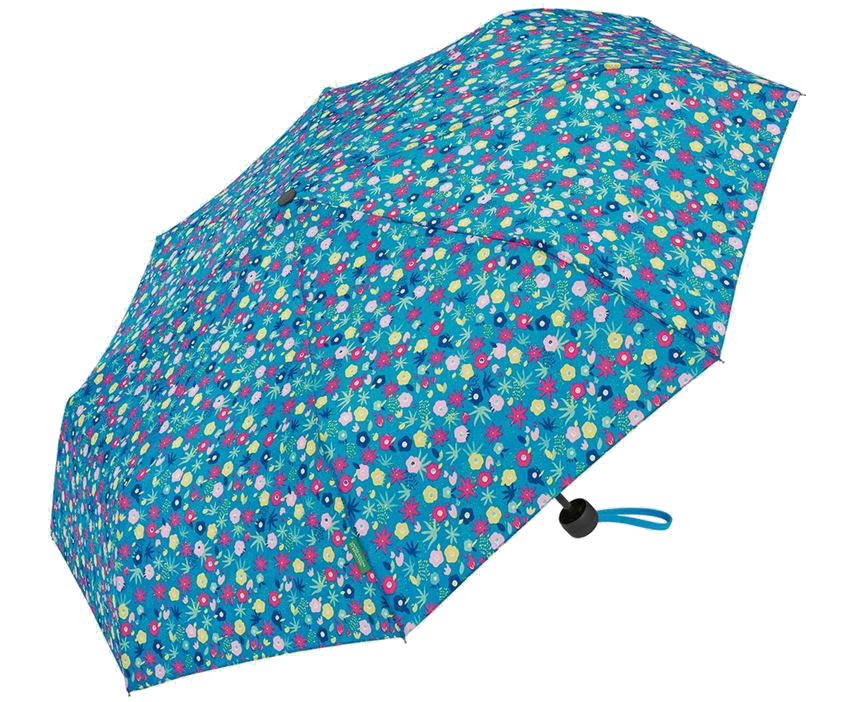 Benetton 'Super Mini' Taschenschirm millefleur diva blue