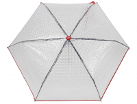 iX-brella 'Mini AC' Auf/zu-Automatik transparent clear-red