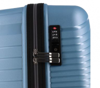 Franky 4-Rad Trolley L 76cm 108l superleicht 3,6kg Polypropylen blue metallic